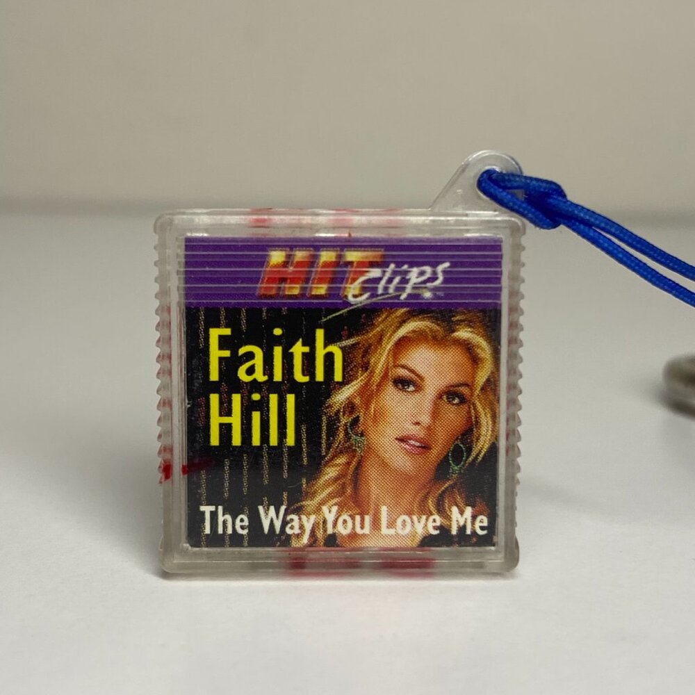Hit Clips Keychain Music Faith Hill The Way You Love Me Vintage TESTED WORKS